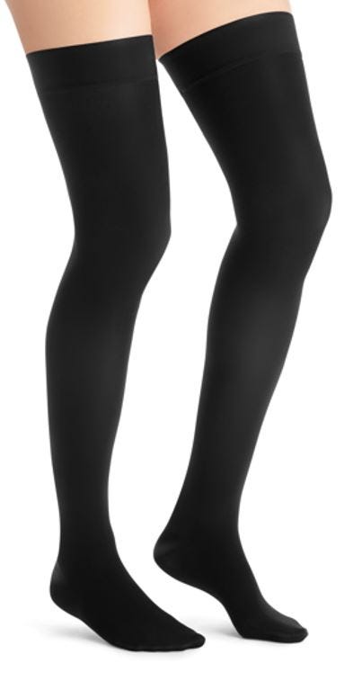 Jobst Hosiery Ultrasheer Large Ankle 25 29cm 15 20 Hg Thigh Black