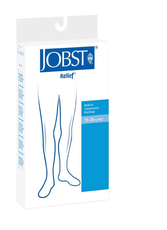 Jobst Relief Hosiery Extra Large Ankle 29 33cm 15 20 Hg Knee Black