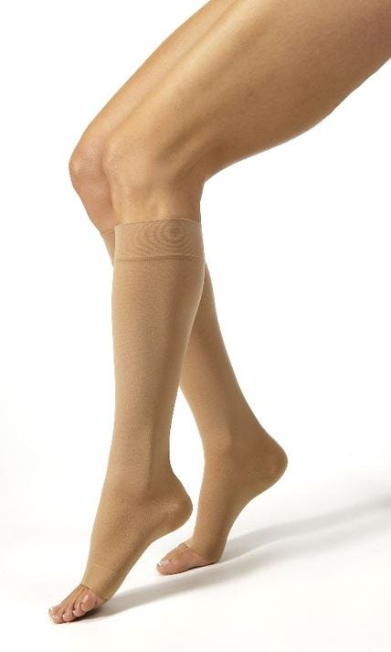 Jobst Relief Hosiery Extra Large Ankle 29 33cm 15 20 Hg Knee Beige
