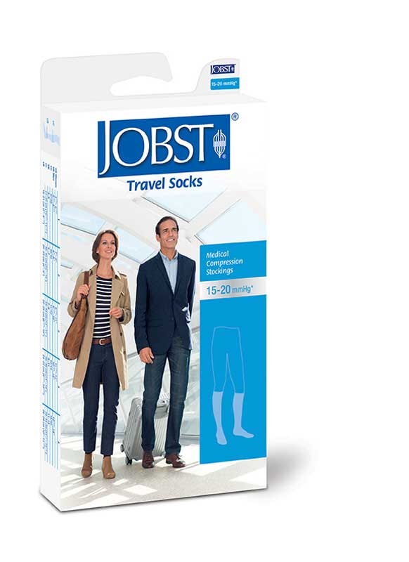 Jobst Travel Socks Size 3 Ankle 22 25cm 15 20 Hg Knee Beige