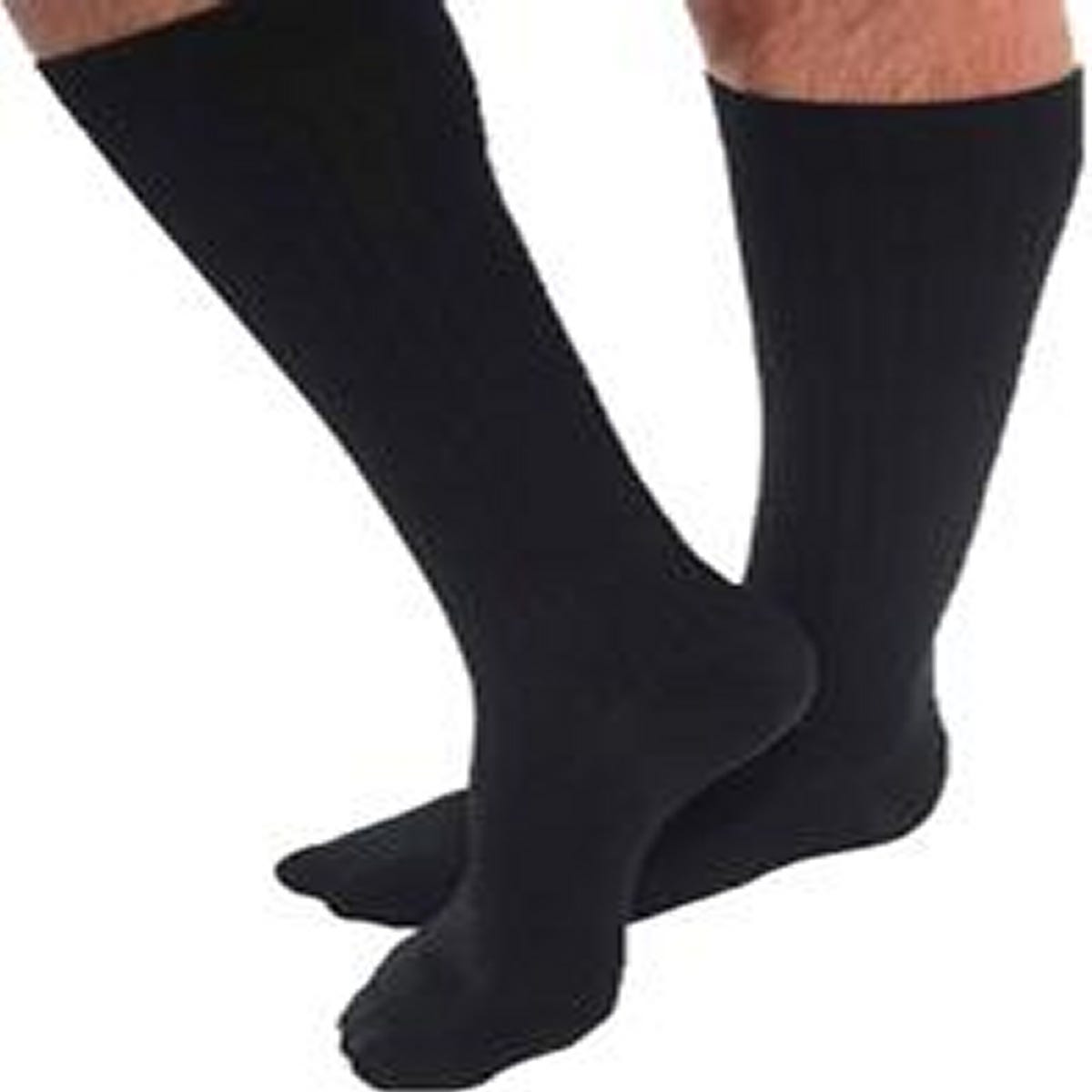 Venosan Microfibre Socks Large Ankle 24 26cm 20 30 Hg Black