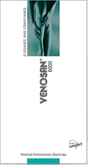 Venosan 6001 Stocking Ad Extra Large Ankle 29 31cm 18 21 Hg Below Knee Black