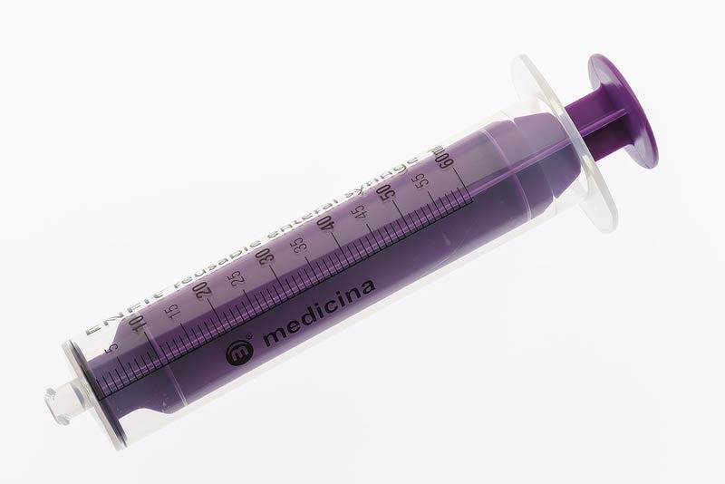 Medicina Syringe Enteral Enfit 60ml Purple