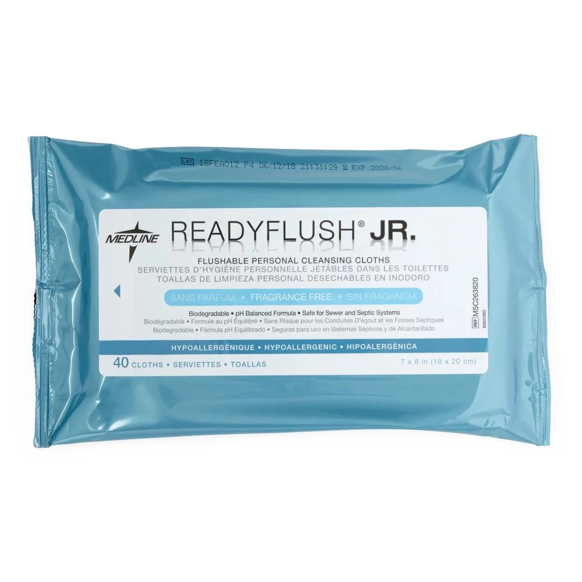 Readyflush Flushable Wipes Fragrance Free