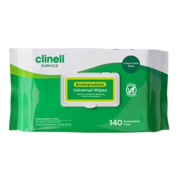 Clinell Biodegradable Wipes