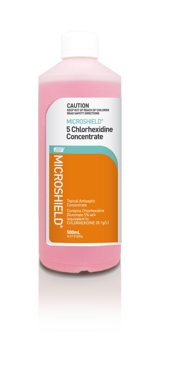 Microshield Concentrate 500ml 5% Chlorhexidine
