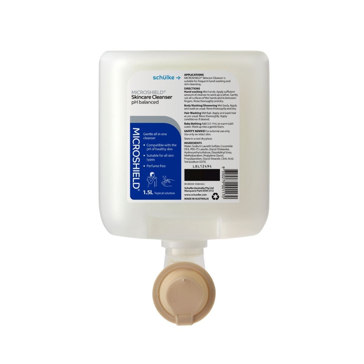 Microshield Skin Cleanser Refill 1.5ltr