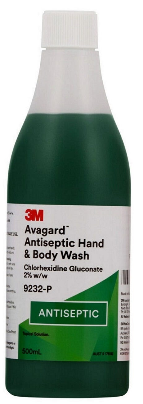 Avagard General Hand & Body Wash 500ml Chlorhexidine 2%