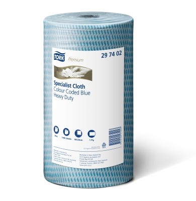 Tork Long Lasting Cleaning Cloth 30 Cm X 45 M Blue