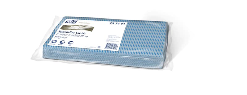 Tork Light Cleaning Cloth 25 Cloths Blue