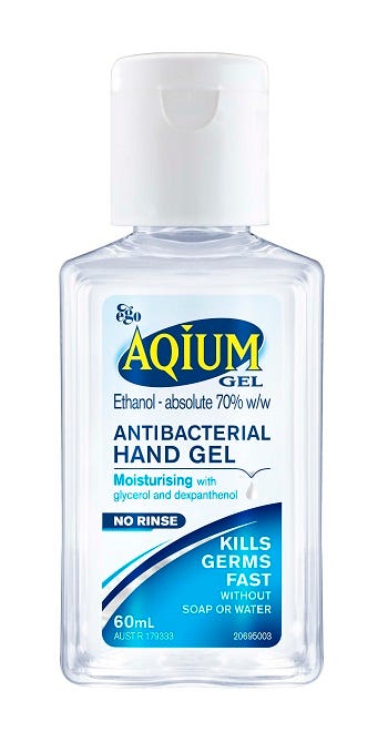 Aqium Antibacterial Hand Gel 60ml