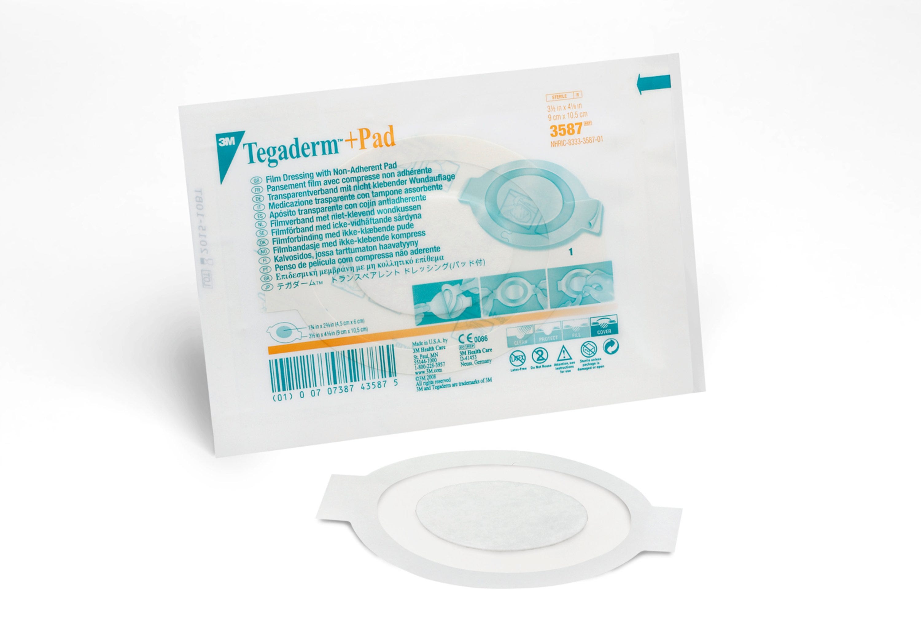 Tegaderm + Pad Film Dressing 9cmx10.5cm