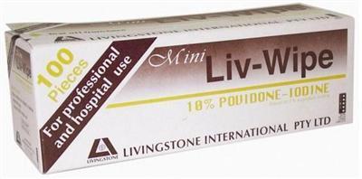 Iodine Povidone 10% Liv Wipe 55mmx50mm