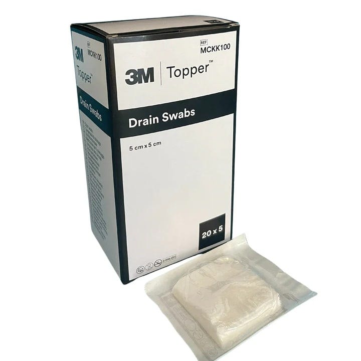 Topper Drain Sponge 5cmx5cm Sterile