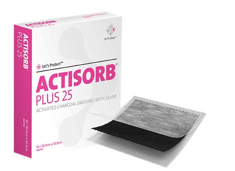 Actisorb + 25 Dressing 10.5cmx10.5cm