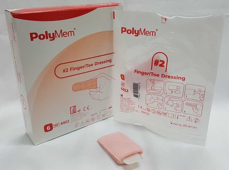 Polymem Finger Toe Dressing Size 2