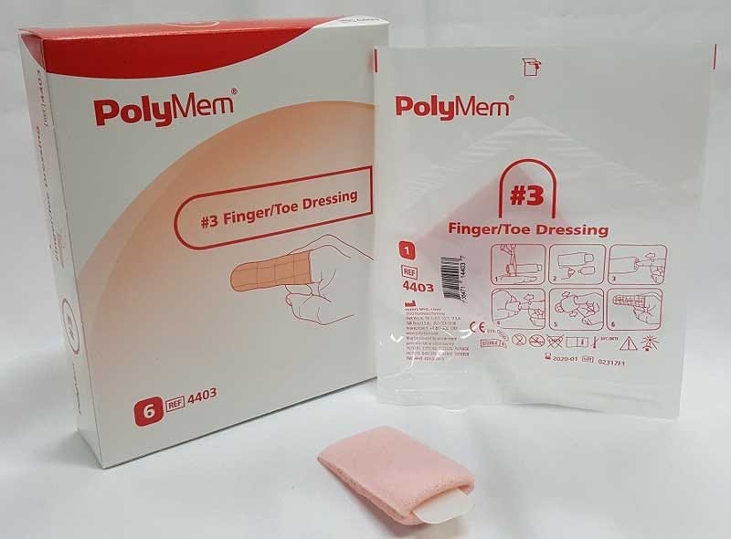 Polymem Finger Toe Dressing Size 3