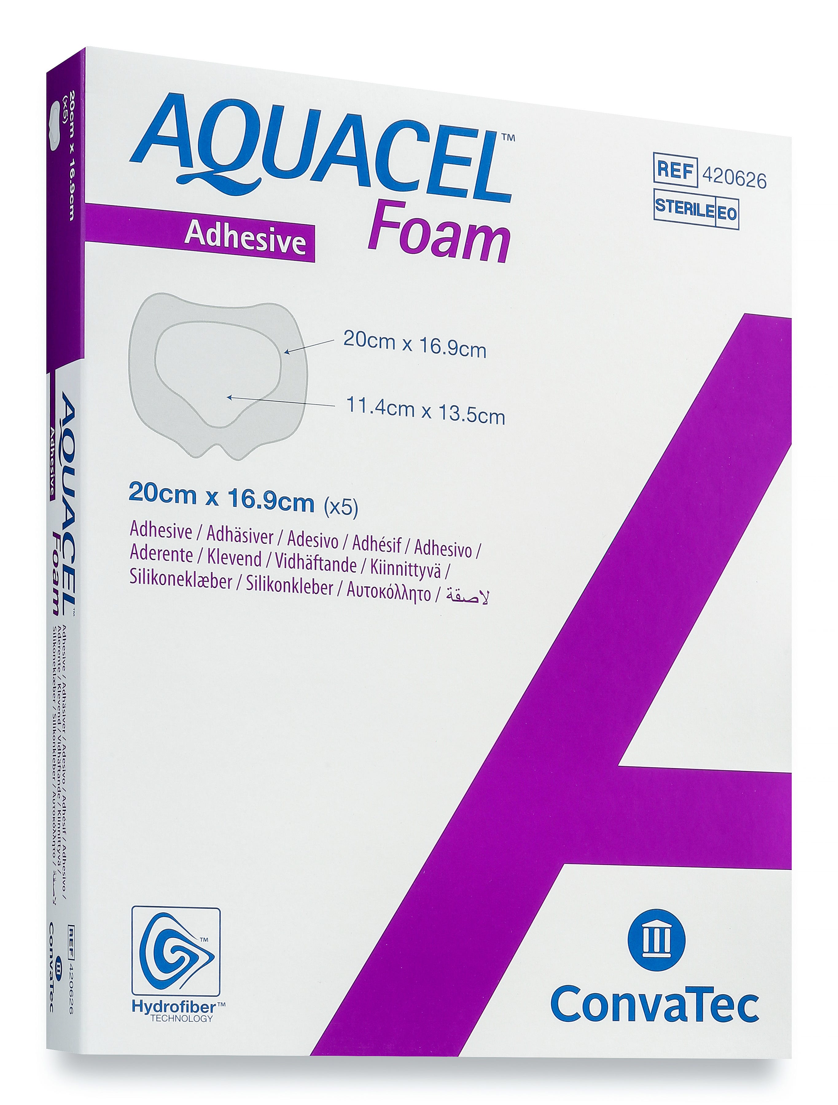 Aquacel Foam Adhesive Sacral 20cm X 17cm