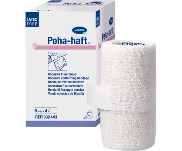 Peha Haft Cohesive Bandage 8cmx4mtr Latex Free