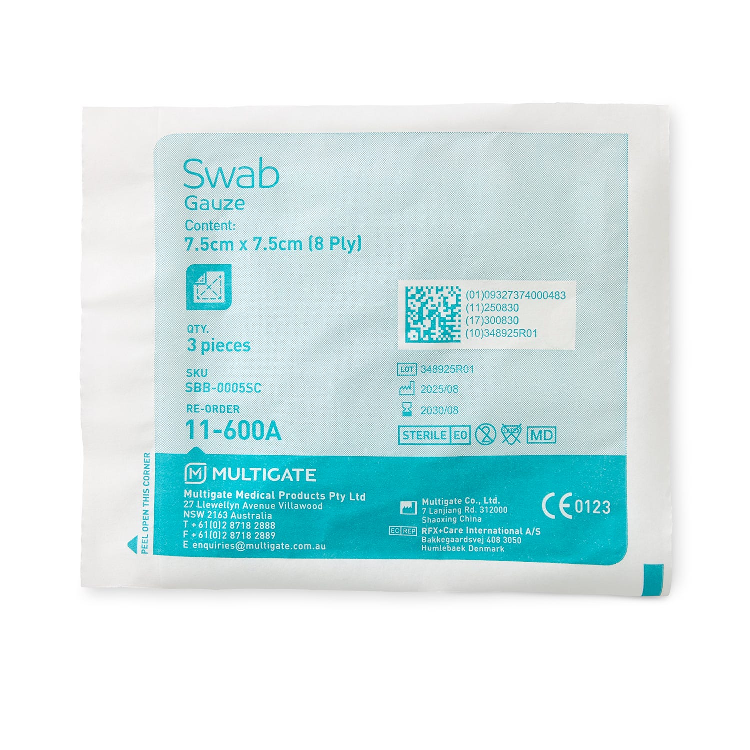 Gauze Swab 8 Ply Sterile