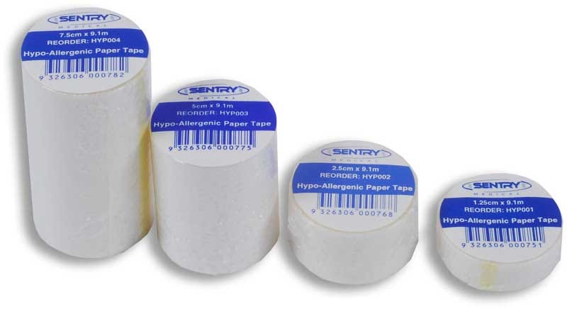 Tape Hypo Allergenic 1.25cmx9.1mtr