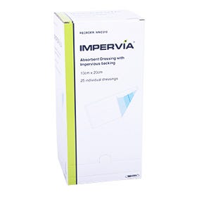 Impervia Absorbent Dressing 10x20cm