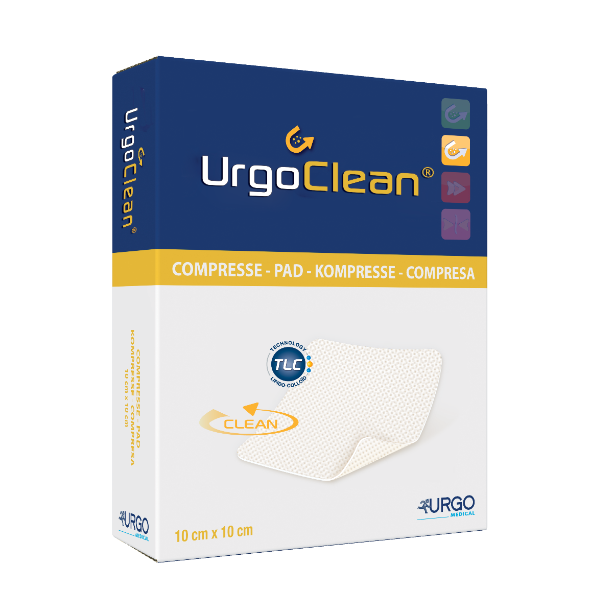 Urgoclean Poly Absorbent Fibrous Dressing Pad 10cmx10cm