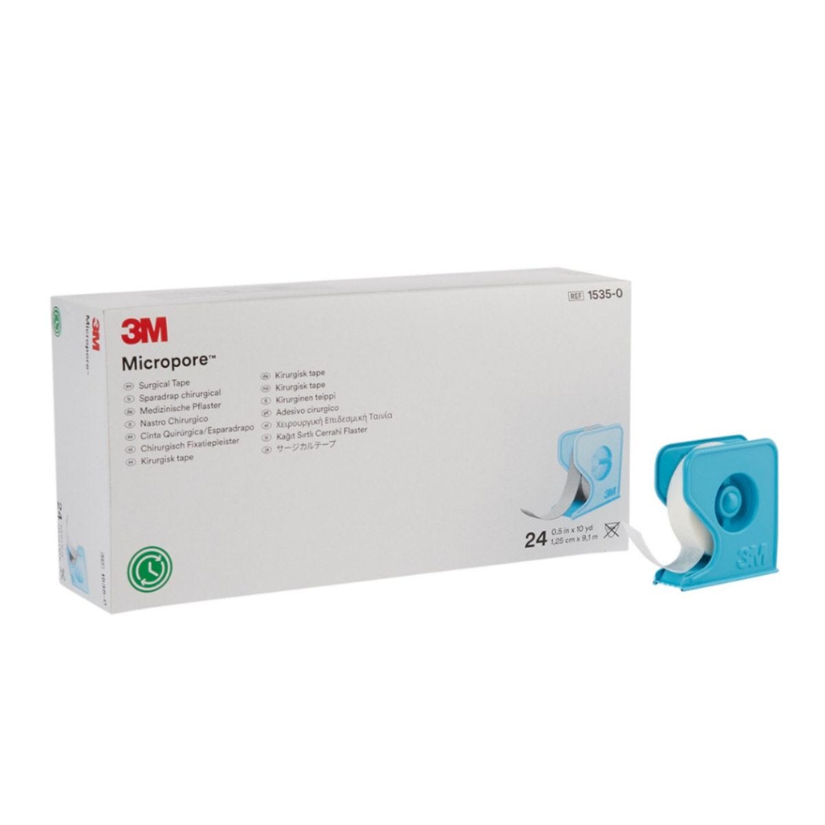 Micropore Surgical Tape Dispenser Pack 1.25cmx9.1mtr