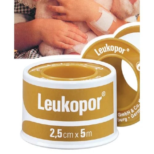 Leukopor Surgical Tape 1.25cmx9.2mtr