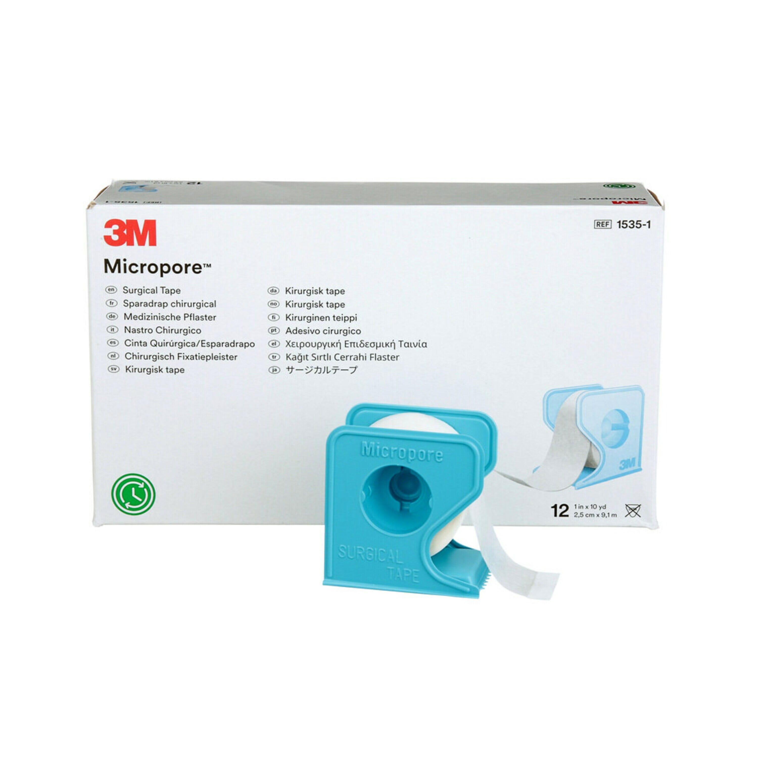 Micropore Surgical Tape With Dispenser Pack 25mmx9.1mtr