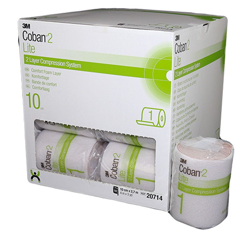 Coban 2 Layer Lite Comfort Foam Layer 10cmx2.7mtr Roll