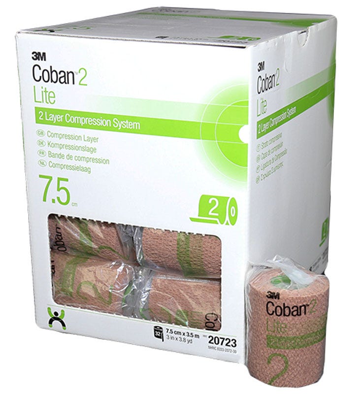Coban 2 Layer Lite Compression Layer 7.5cm X 3.5 M