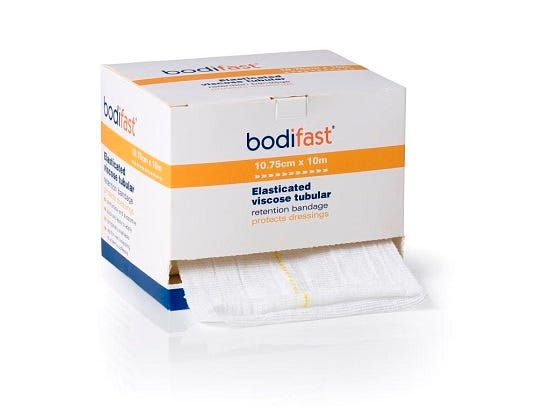 Bodifast Tubular Retention Bandage X Large 10cmx10mtr Roll Yellow