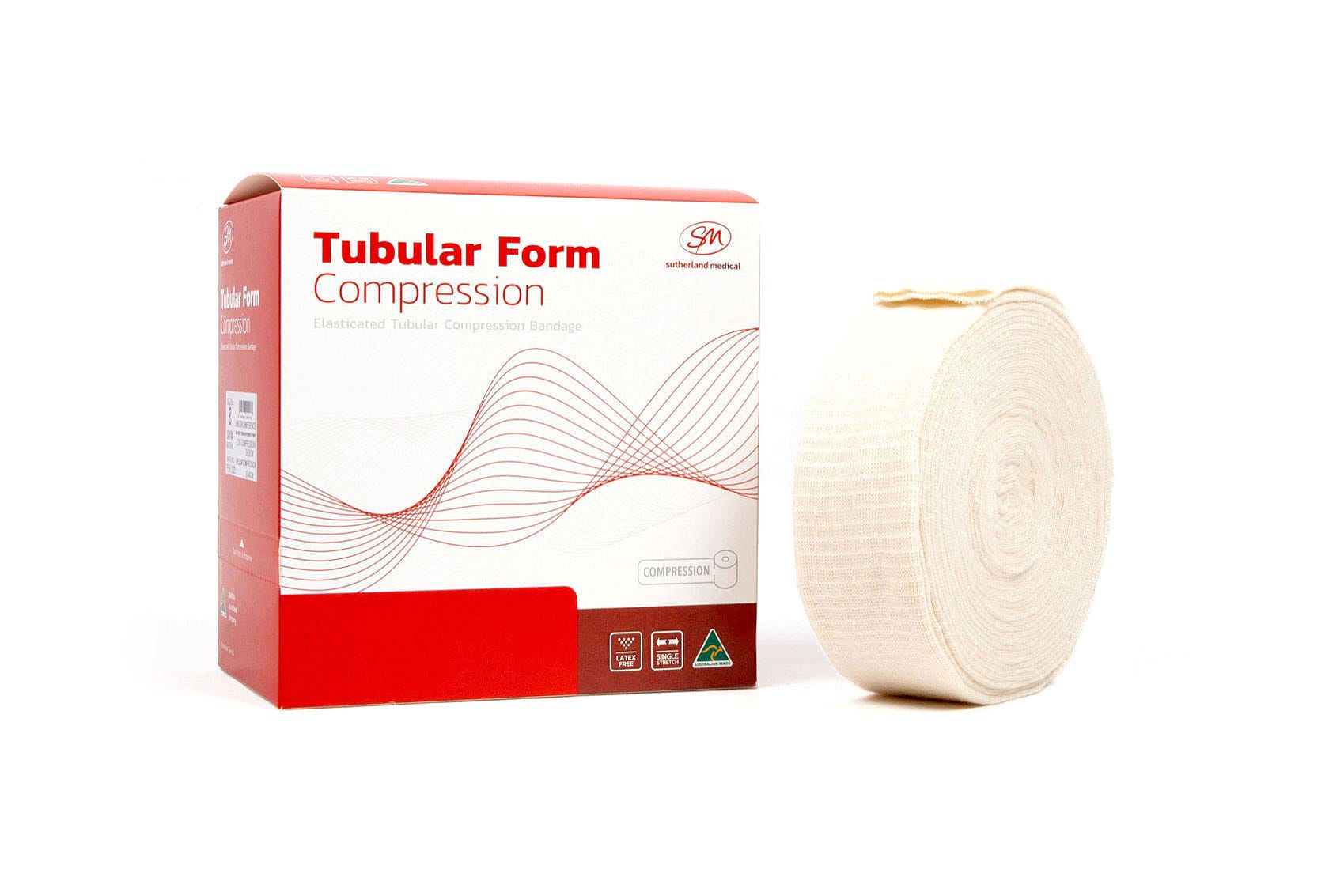 Tubular Form Compression Bandage Size H Latex Free Natural