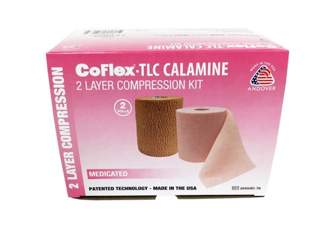 Coflex 25 30 Mmhg Two Layer Compression Kit Unstretched 10cm X 6.4 M Latex Free