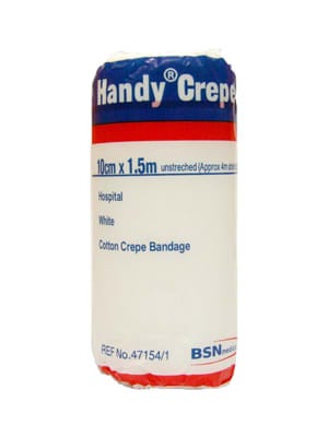 Bandage Handycrepe 10cmx1.5mtr White
