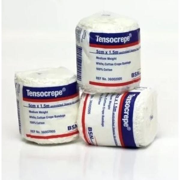 Tensocrepe Bandage 5cmx2.3mtr White