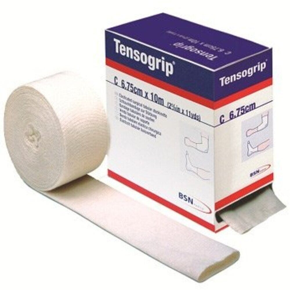 Tensogrip Tubular Bandage   Roll 10 M Size C 6.75cmx10mtr Tan