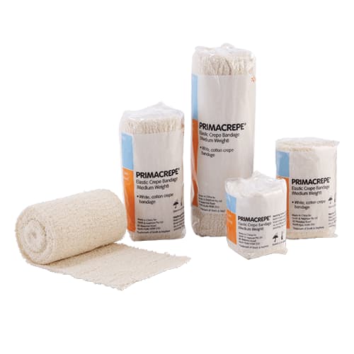 Primacrepe Crepe Bandage 10cmx1.6mtr White   Medium Weight 10cmx1.6mtr