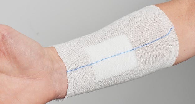 Coolfast Tubular Bandage Red 3.5cm