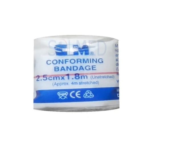 Bandage Conforming 2.5cmx1.75mtr (4mtr Stretched)
