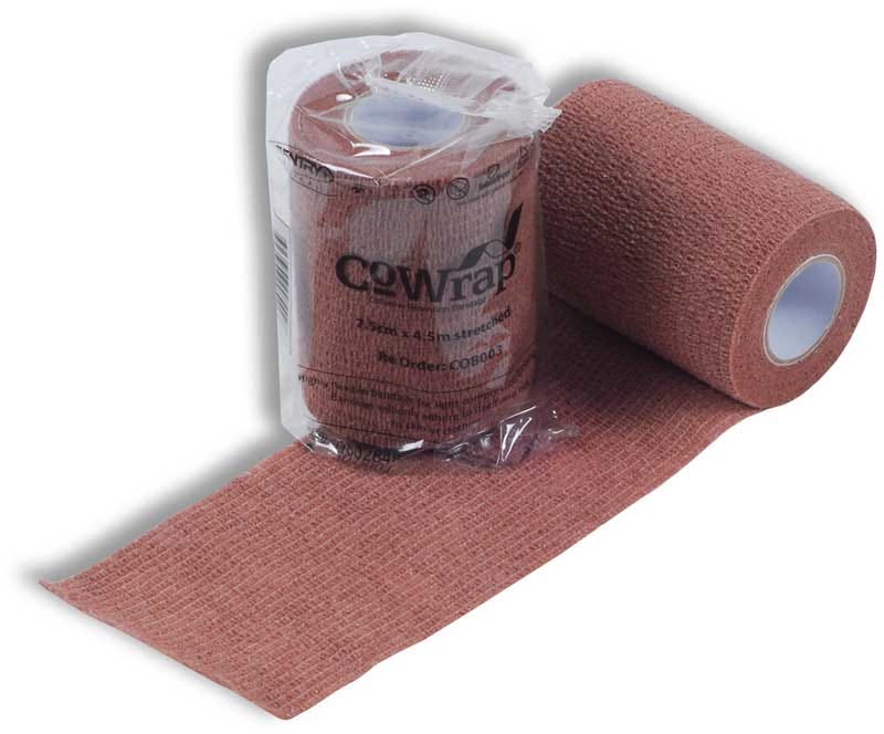 Co Wrap Cohesive Bandage 10cmx4.5mtr Tan