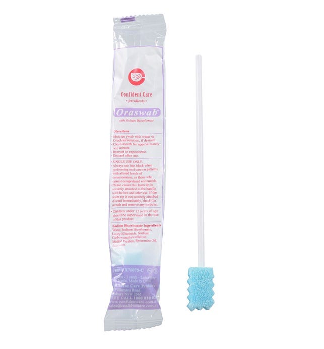 Oral Swab Impregnated With Sodium Bicarbonate