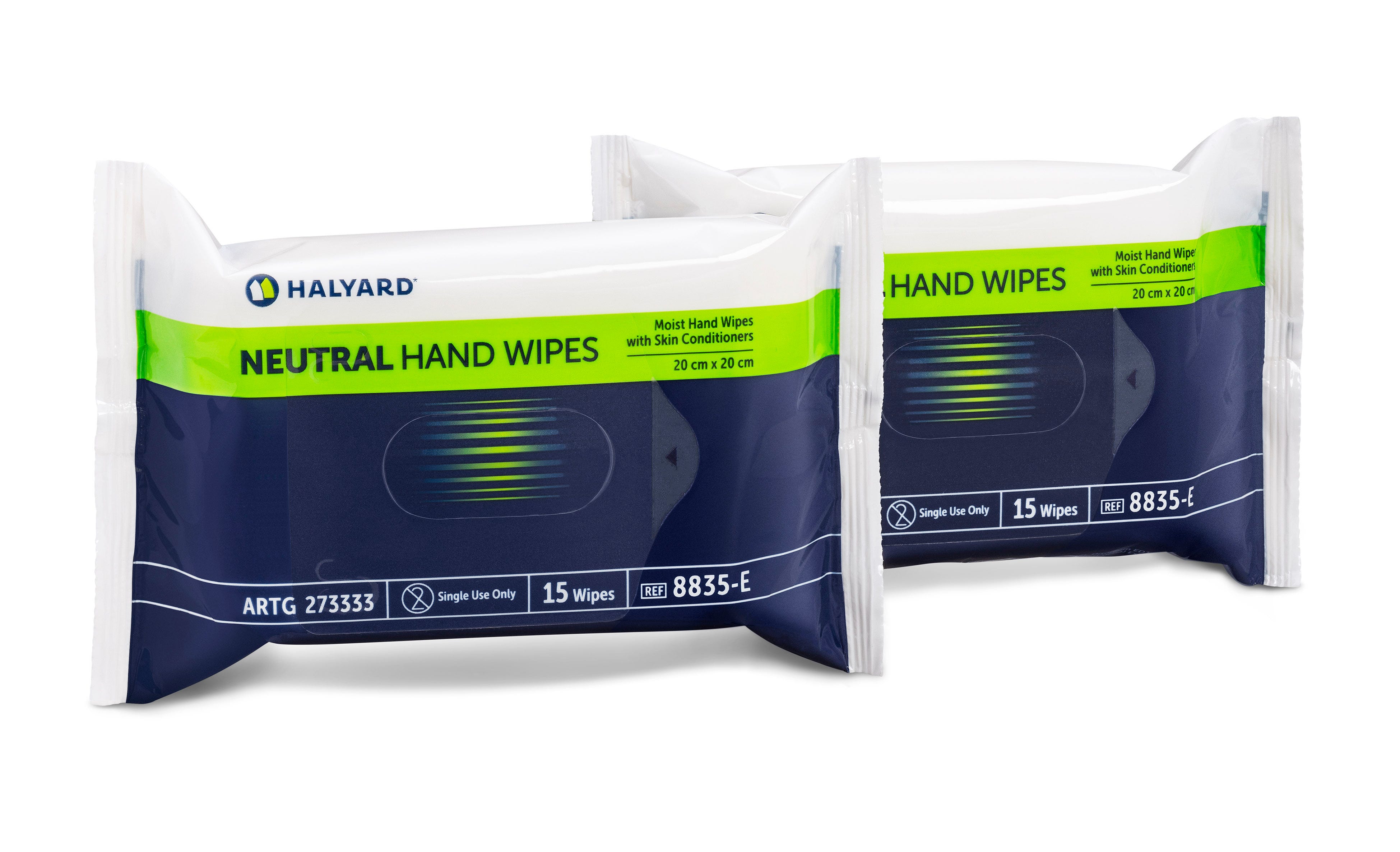 Halyard Neutral Hand Wipes Soft Pack 20x20cm