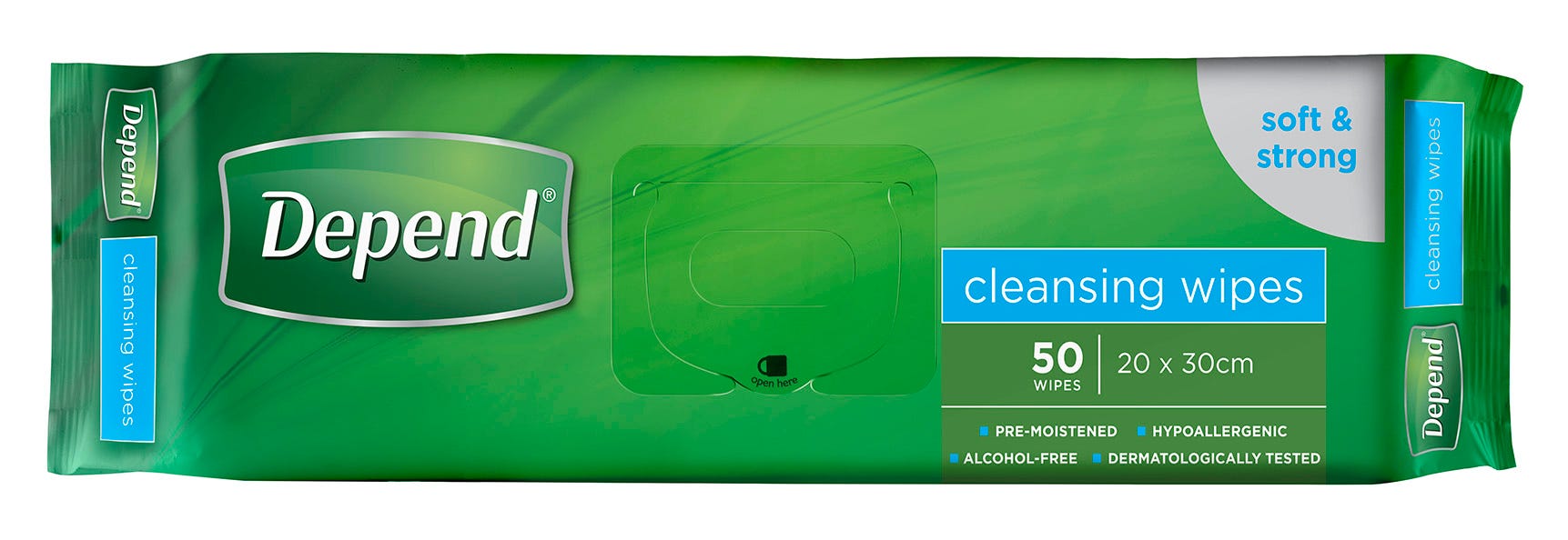 Depend Wipes 20x30cm