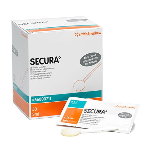 Secura No Sting Barrier Film Swab 3ml