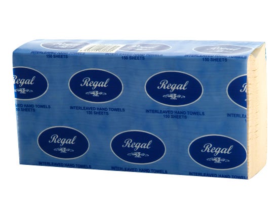 Regal Hand Towel Interleaved 23 X 23.5 Cm Sold As Box