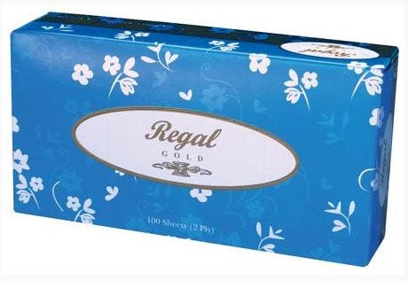 Regal Tissues Facial Gold 19 X 20 Cm