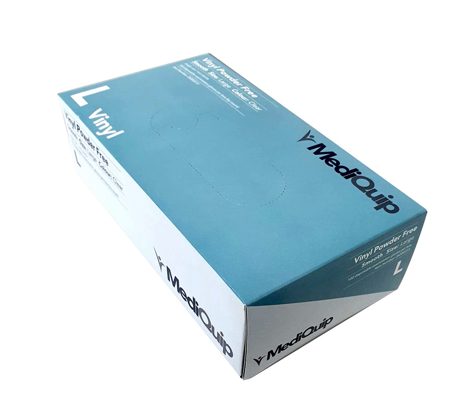 Gloves Mediquip Vinyl Smooth Large (Bo Xx100) Clear