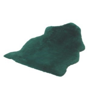 Shear Comfort Natural Overlay Sheep Skin 92 Cm X 63 Cm Green